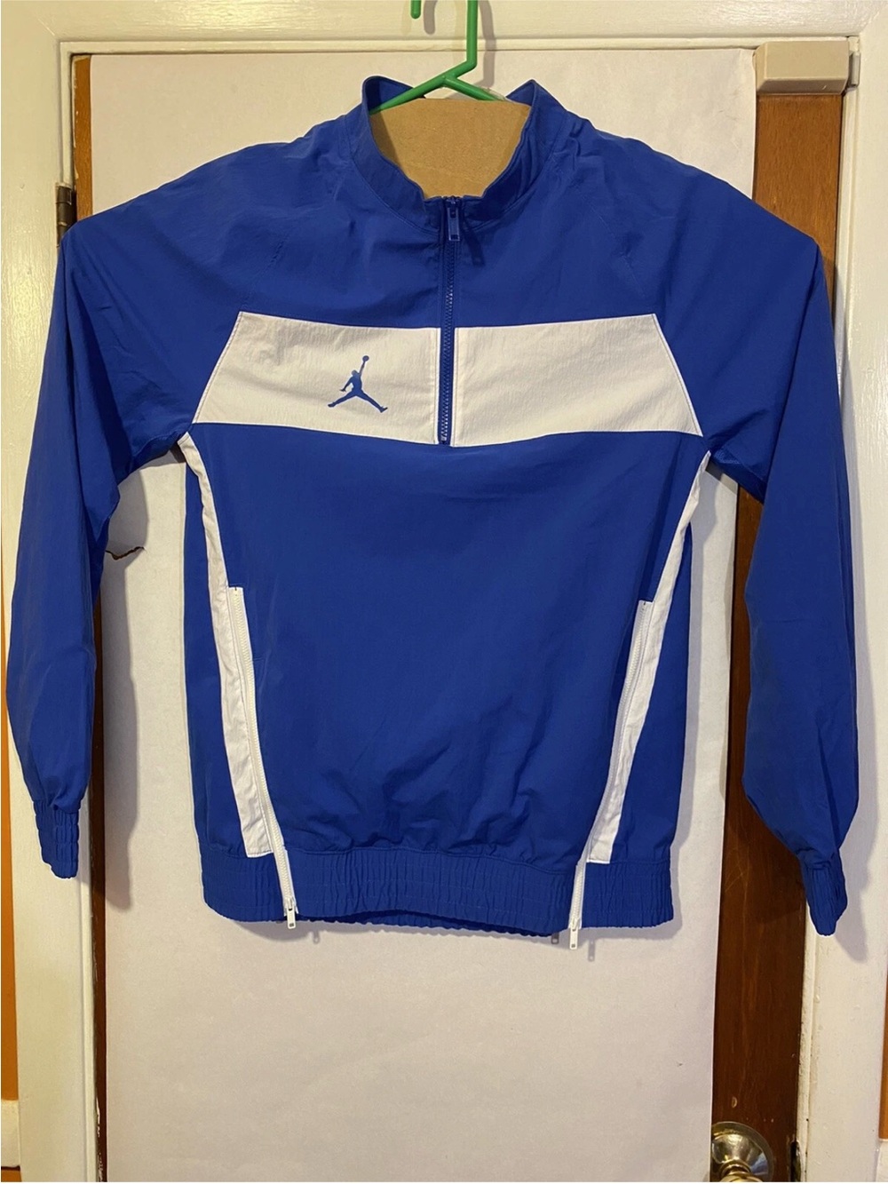 Nike Jordan Team Long Sleeve Pullover Jacket Royal Blue Sz S CD2218-493